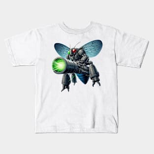 Cyborg Cicada Carrying Laser Cannon Kids T-Shirt